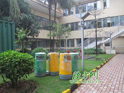 韶關物業分類玻璃鋼垃圾桶,提升社區好環境。